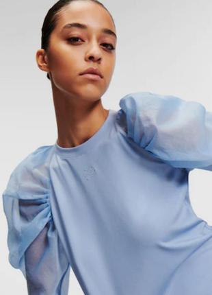 Блузон кофта з пишними рукавами воланами буфи у стілі karl lagerfelg
prettylittlething