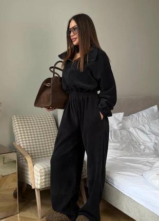 Женский флисовый комбинезон