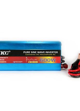 Преобразователь с чистой синусоидой ac/dc 600w инвертор напряжения 12v-220v правильной синусоидой