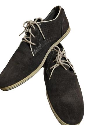 Туфлі замш bull boxer! чоловічі замшеві туфлі, мокасини, кросівки 42 розміру.