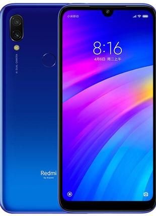 Смартфон xiaomi redmi 7 3/32 gb blue 12 мп + 2 мп 4000 мач 2sim 6.26"