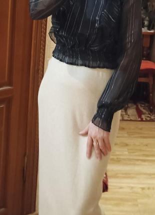 Блузка чорна в смужку