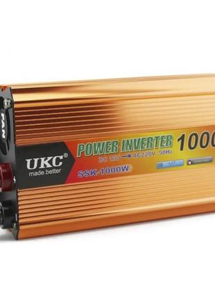Преобразователь 12v-220v 1000w инвертор напряжения
