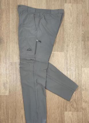 Mckinley штани спортивні трансформери шорти чоловічі сірі трекінгові outdoor tnf брюки2 фото