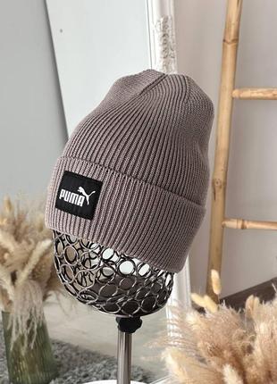 Шапка чоловіча, жіноча осінь/зима з відворотом 55-59 бавовна 50%, акрил 50%