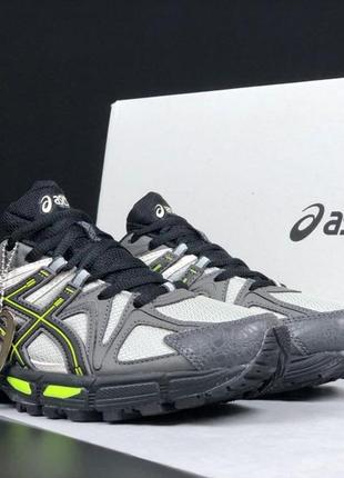 Asics gel kahana 8 сірі з чорним/салатовим, (42, 43, 44 розмір) в наявності встигни забрати свій