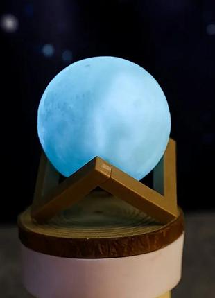 Світильник нічник місяць для освітлення кімнати синій