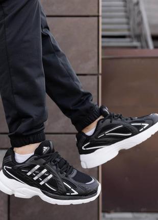 Чоловічі кросівки adidas responce black white2 фото