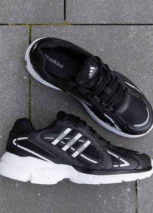 Чоловічі кросівки adidas responce black white9 фото