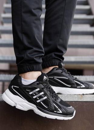 Чоловічі кросівки adidas responce black white7 фото
