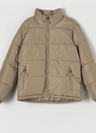 Дутая куртка хаки, демисезон