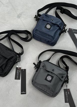 Мессенджер стон айленд вместительная сумка stone island