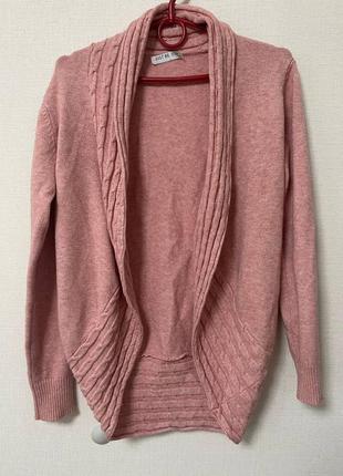 Рожевий кардиган l-xl 3642д