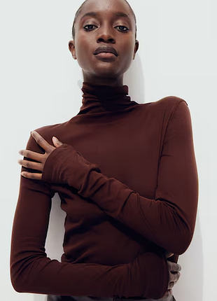 Бавовняна водолазка h&m premium selection 1239967008