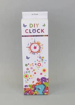 Часы настенные 3d "diy clock" с цифрами от 60 до 120см black2 фото