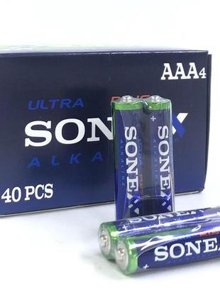 Батарейка sonexx ultra plus лужні lr03/ техніка/ааa/1.5v/2шт (40/200/1000)