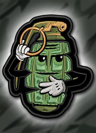 №356 шеврон "граната" 8х7.5см