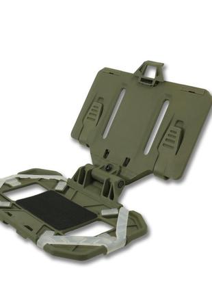 Відкидний чохол-тримач під смартфон олива