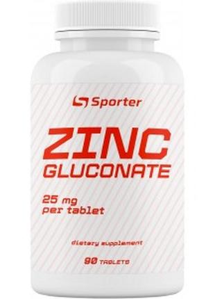 Цинк sporter zinc gluconate 25 мг, 90 таб