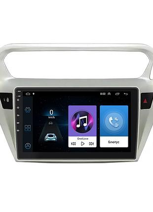 Штатна магнітола lesko для citroen c-elysee i рестайлінг 2016-н.в. екран 9" 1/16gb wi-fi gps base