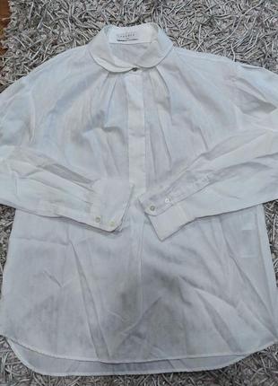 Шикарная женская белая блузка рубашка sandro paris оригинальная.