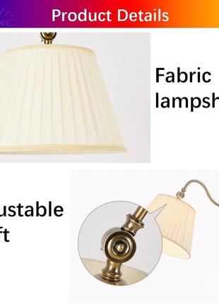 Acmhnc винтажный торшер для гостиной, светодиодный торшер с регулируемой яркостью и...