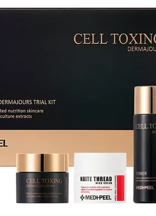 Набір мініатюр, що омолоджують, для обличчя medi-peel cell toxing dermajours trial kit