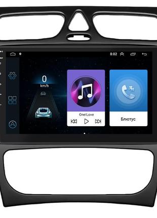 Штатна магнітола lesko для mercedes-benz c-клас ii (w203) 2000-2004 екран 9" 1/16gb wi-fi gps base