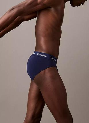 - 40% | calvin klein cotton stretch hip brief мужские трусы слипы 3-pack оригинал