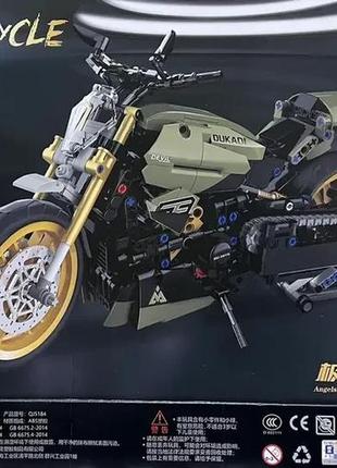 Конструктор-мотоцикл лего "ducati grand devil" 756 деталей qj 5184