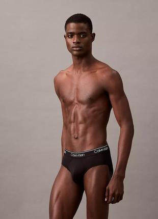 -40% | оригинальные слипы из микрофибры calvin klein micro stretch hip brief набор...