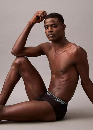 -40% | оригинальные слипы из микрофибры calvin klein micro stretch hip brief набор...