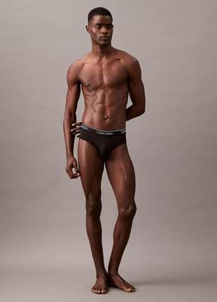 -40% | оригинальные слипы из микрофибры calvin klein micro stretch hip brief набор...