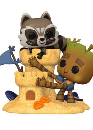 Фігурка funko pop! момент вартові галактики ракета і грут 1089