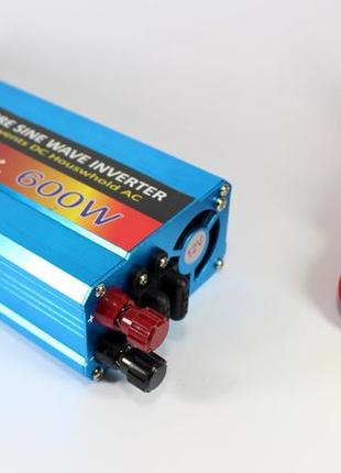Преобразователь с чистой синусоидой ac/dc 600w инвертор напряжения 12v-220v правильной синусоидой2 фото