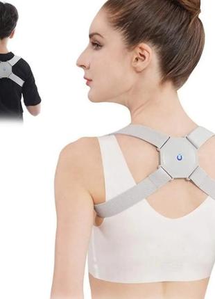 Корректор осанки с вибрацией/ корсет для позвоночника / умный пояс поддержка спины usb зарядка