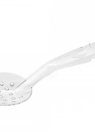 Ложка сервірувальна перфорована з полікарбонату прозора 29,5 см