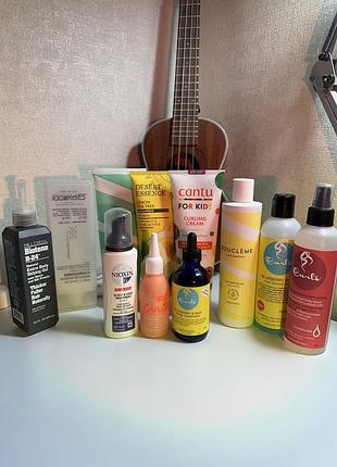 Средства для вьющихся волос (и не только) cantu, curls, boucleme, desert essence, nioxin, mill creek, umberto giannini