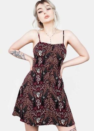 Міні сукня disturbia hemlock button up apron dress