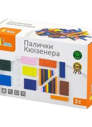 Навчальний набір viga toys палички кюїзенера (51765)