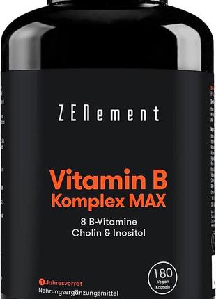 Комплекс вітамінів групи b (8 вітамінів групи b) zenement - 120 капсул