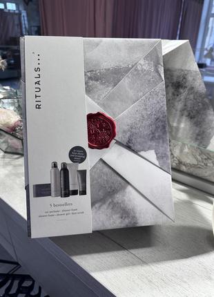 Максі подарунковий набір для чоловіків rituals the ritual of homme ( піна для душу 2 шт., гель, пілінг, автопарфюм)