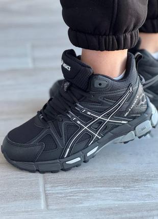 Мужские кроссовки ASICS Gel-Tactic BLACK ORANGE Training Shoes Wear-resistant Cozy 1071A065-004 black white fur