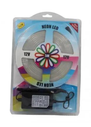 Стрічка силіконова 12в 5,0м led neon
