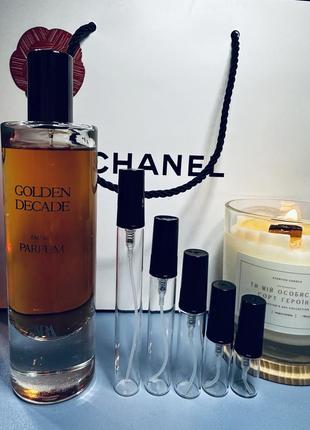 Zara парфюмированная вода golden decade, распив