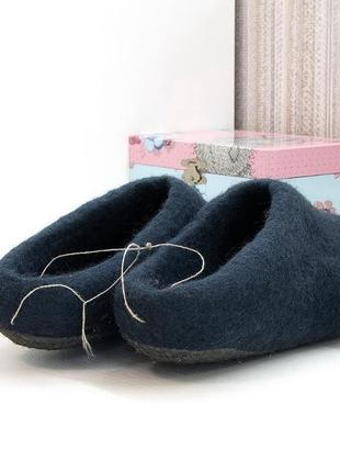 Капці вовняні теплі валяні, натуральна вовна.