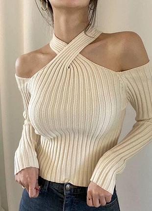 Гольфик со спущенными плечами