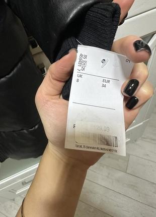 Пуховик из эко кожи3 фото