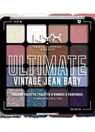 Палетка тіней nyx professional makeup ultimate shadow palette