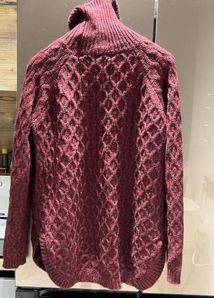 Кофта оверсайз бордового цвета
